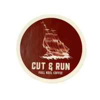 Cut and Run Sticker