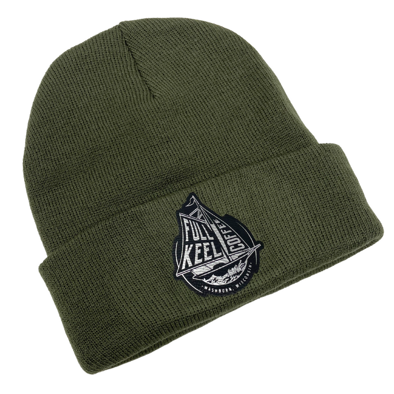 Knit Hat - Full Keel Coffee Patch